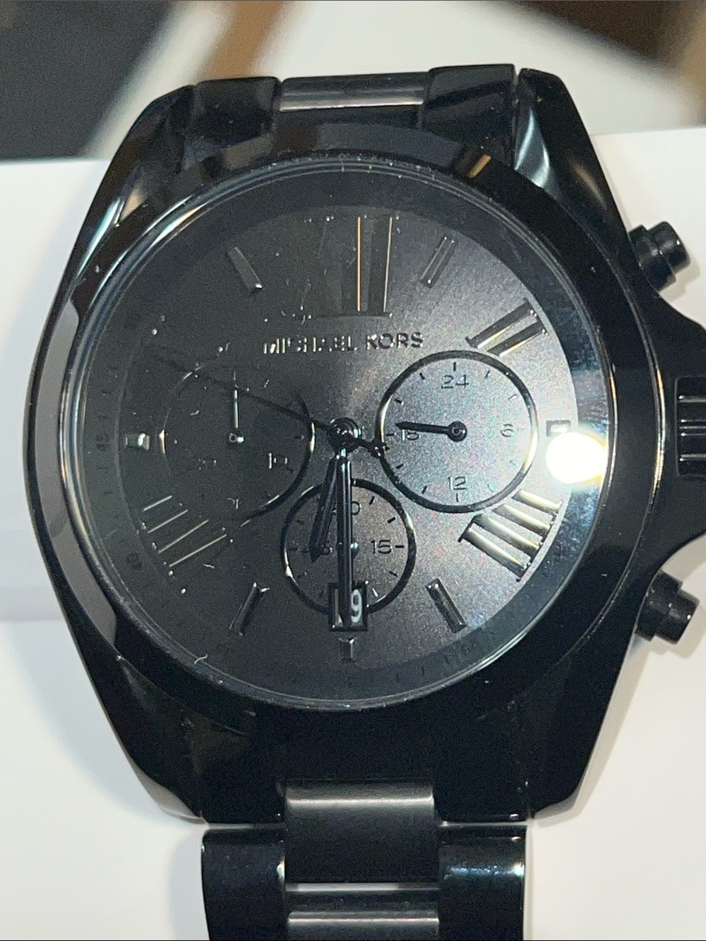 Michael Kors Black All-Over Ceramic Chronograph Watch
